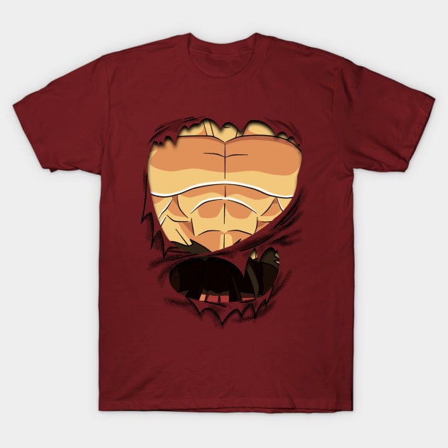 Goku Phase three Chest Dragon ball Super T-Shirt by GeekCastle